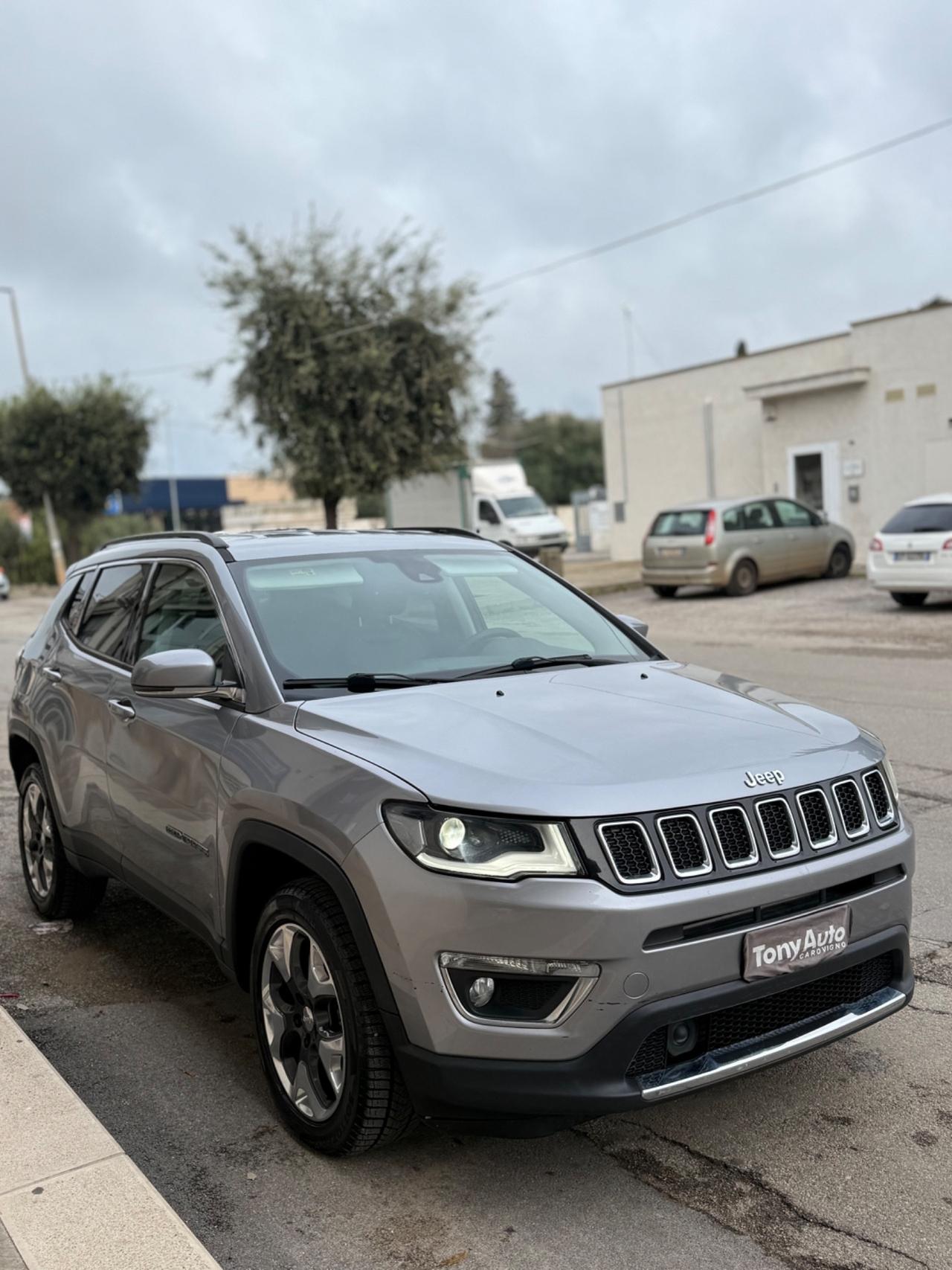 Jeep Compass 2.0mjt Limited 4wd 140cv auto NAVI FULL LED,INTERNI IN PELLE, KM CERTIFICATI JEEP,UNI PROP.