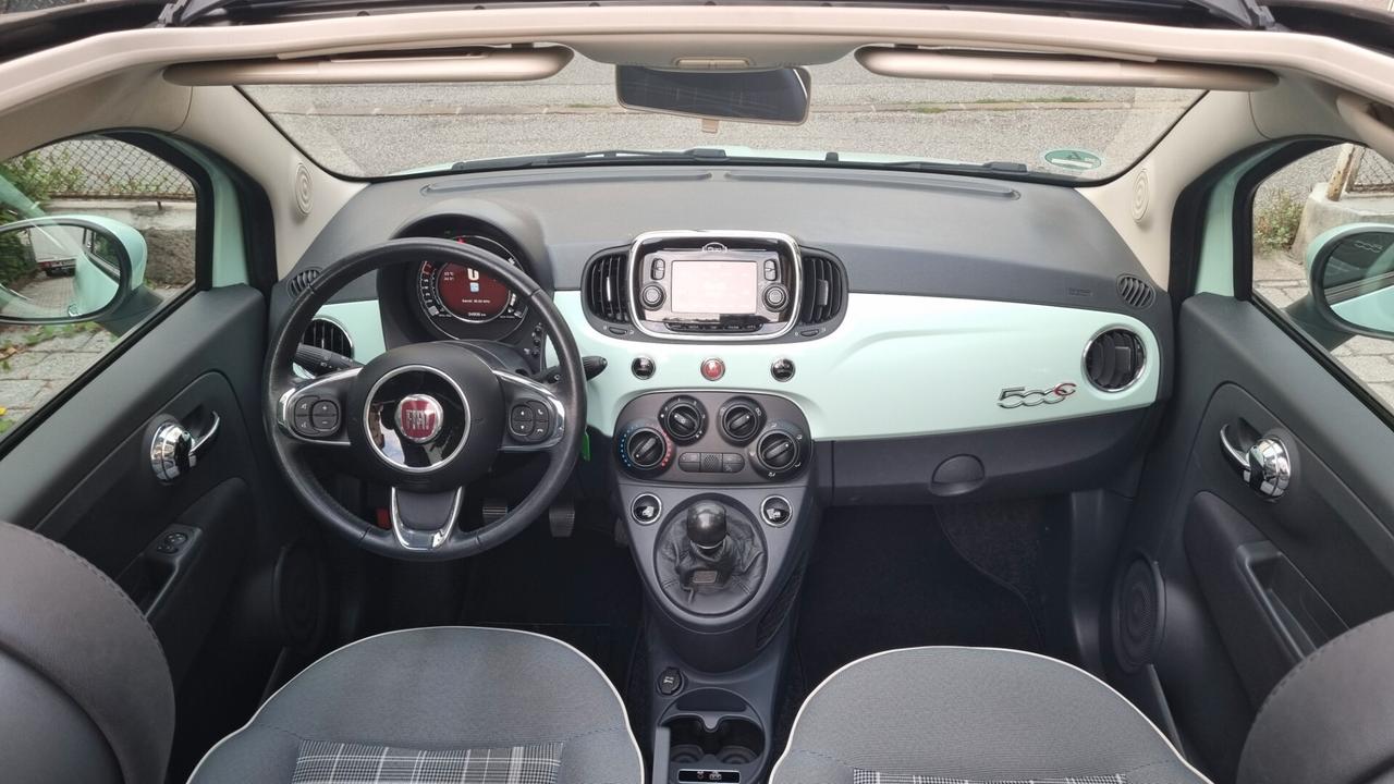 Fiat 500 C 1.2 Lounge 69 cv anno 2017 km 54000