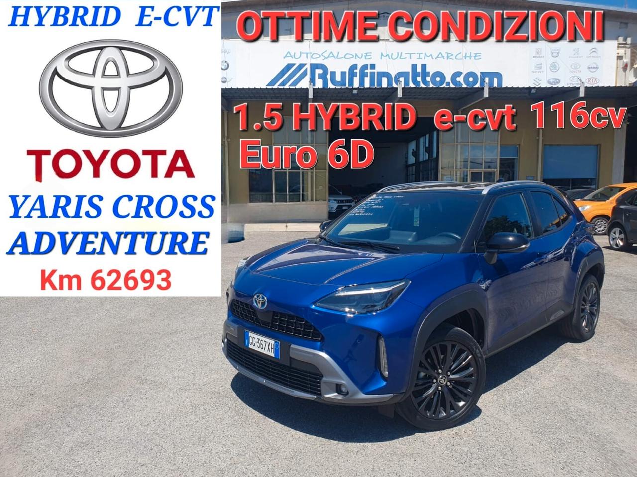 Toyota Yaris Cross 1.5 Hybrid 5p. E-CVT Adventure