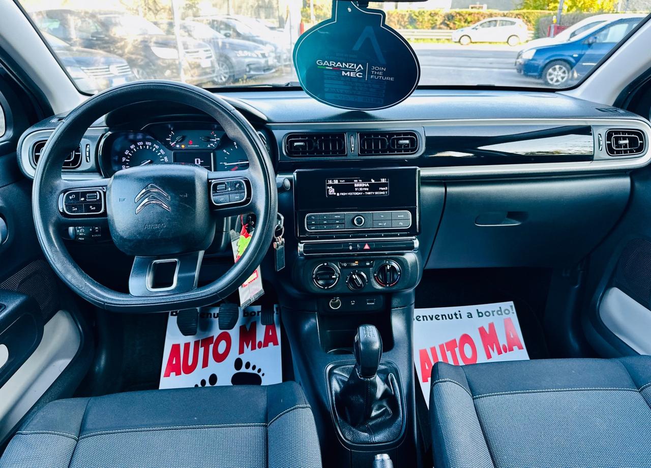 Citroen C3 2017 1,2 benzina OK NEOPATENTATI GARANZIA 12 mesi ! ! !