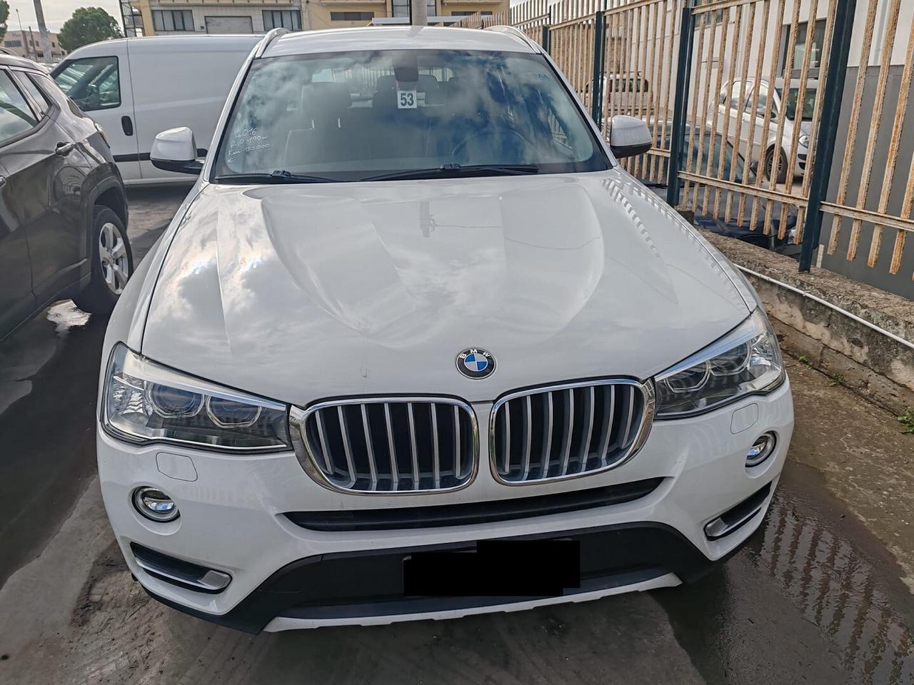 BMW X3 XDRIVE 20d XLINE BIANCO PERLA METALIZZATO