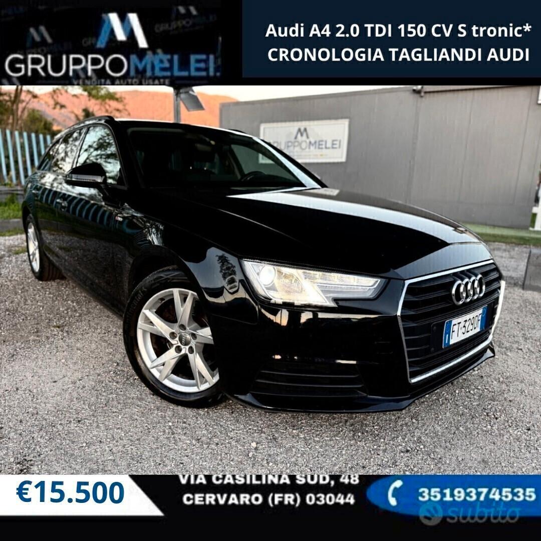 Audi A4 2.0 TDI 150 CV S tronic*CRONOLOGIA TAGLIANDI AUDI