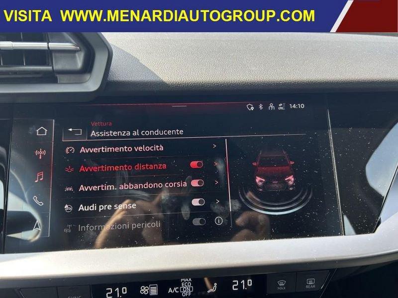 Audi A3 SPB 35 TFSI 150CV Sport Advanced PARI AL NUOVO