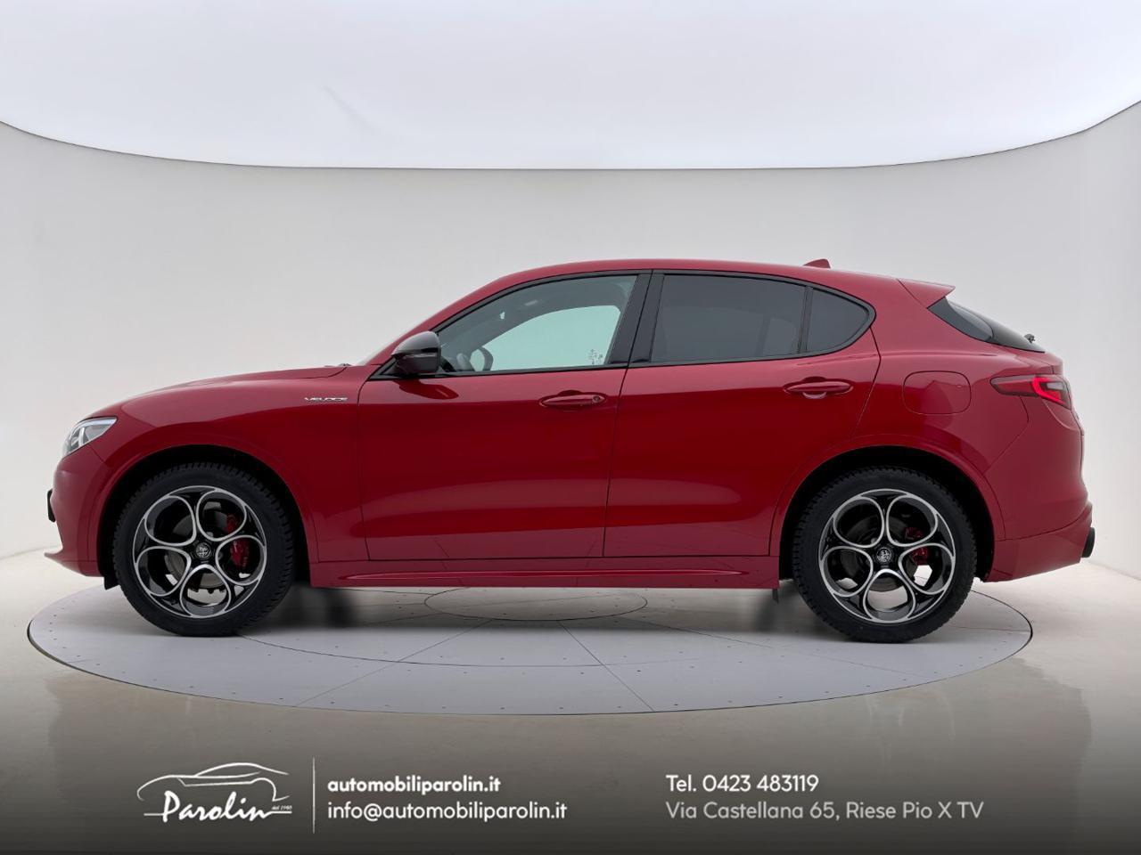 ALFA ROMEO Stelvio 2.0 Turbo 280 CV AT8 Q4 Veloce Harman-pelle Rossa