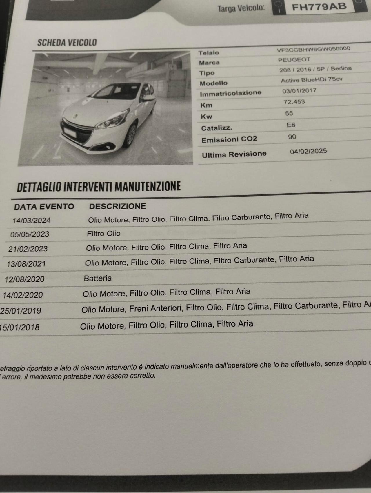 Peugeot 208 BlueHDi 75 5 porte Active
