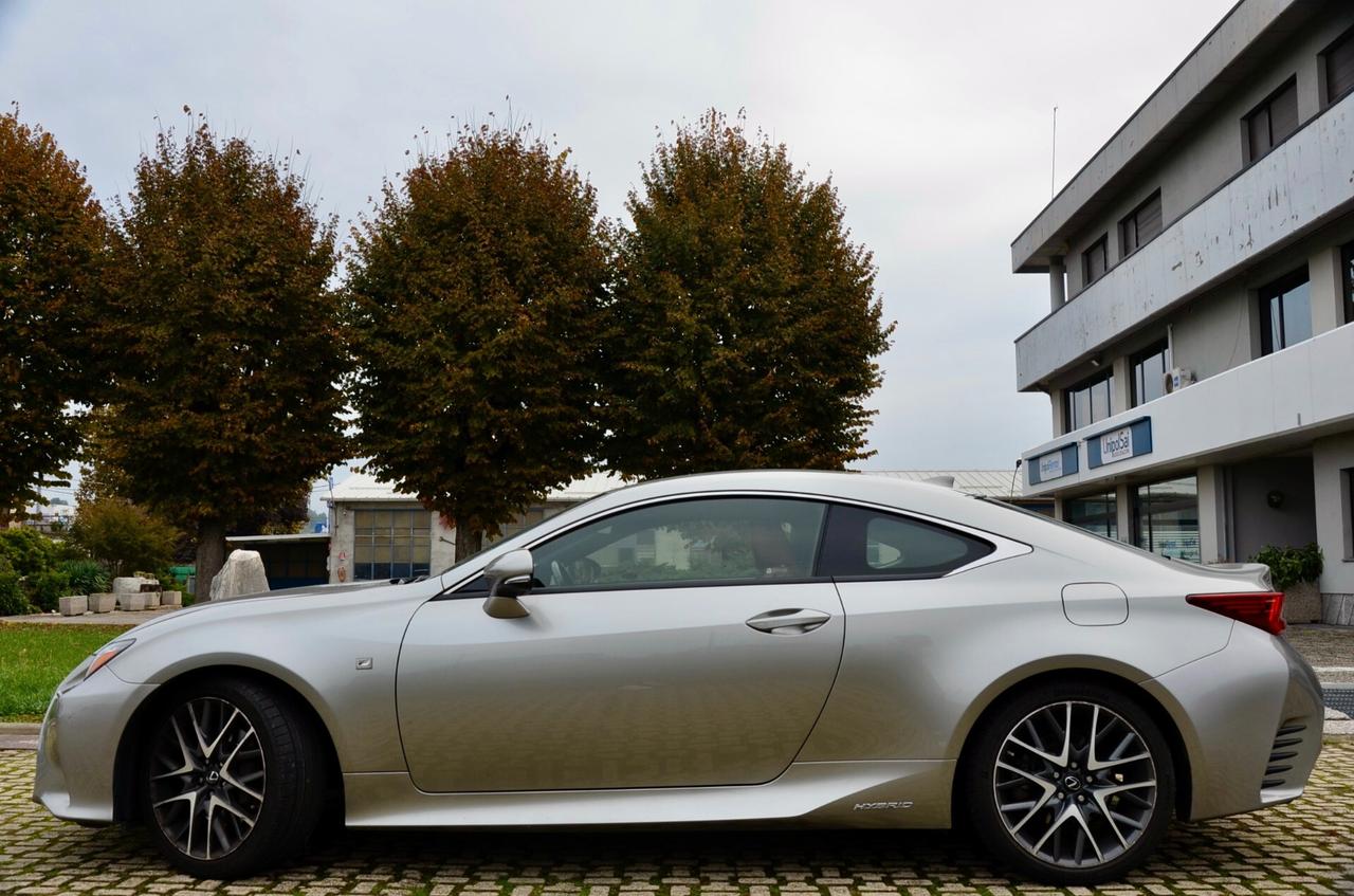 Lexus RC 300h Hybrid F Sport 181cv, TUTTI SERVICE UFF, UFF ITALIANA, EURO 6D, NAVI, PERMUTE