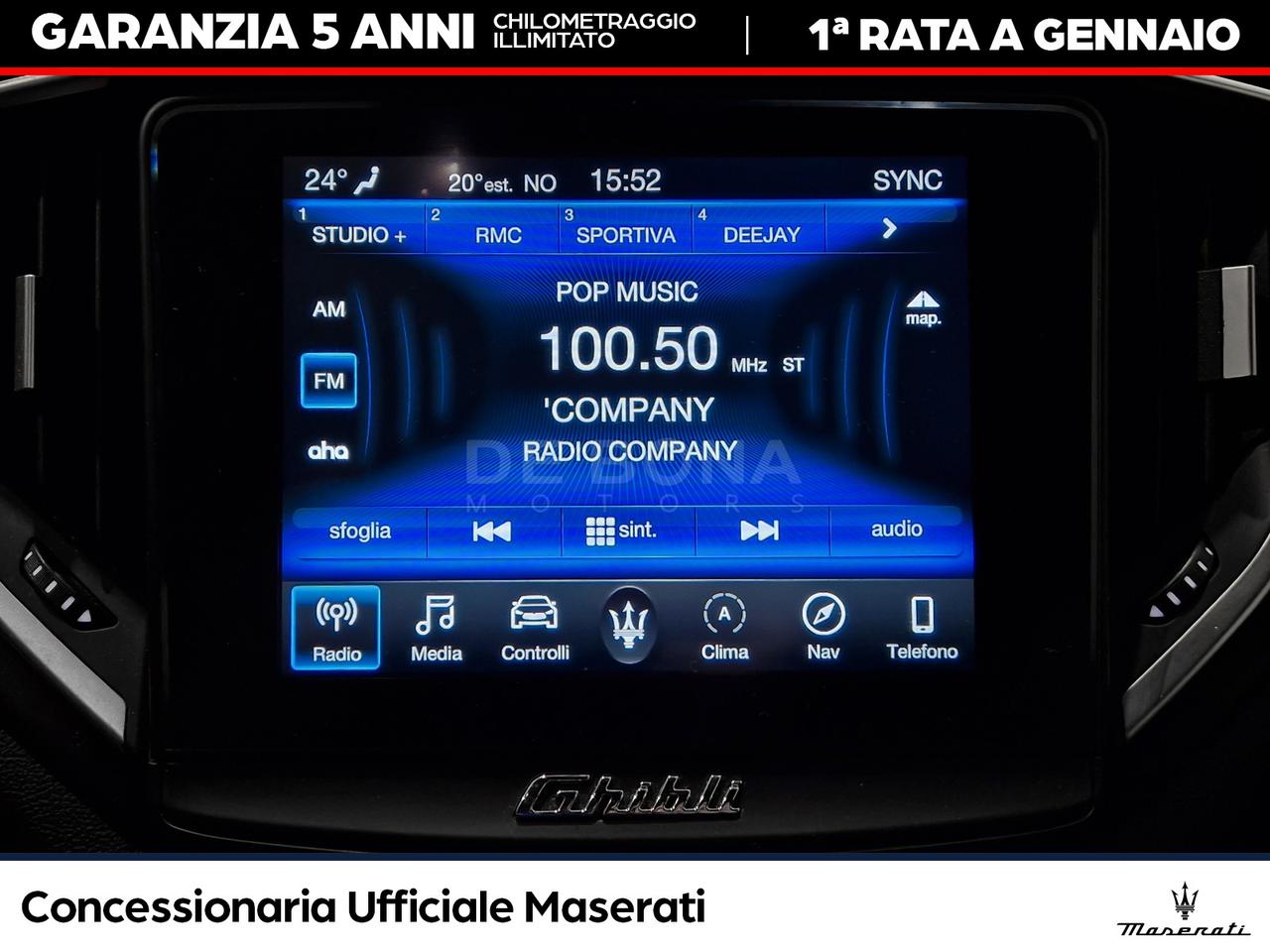 Maserati Ghibli 3.0 v6 ds ribelle black 275cv auto