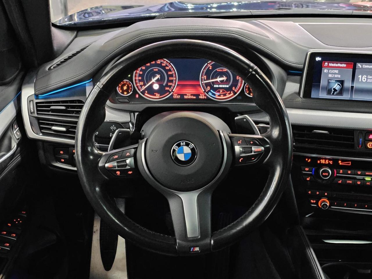 BMW X6 M50d Tetto Cam 360 Clima4zone HeadUp Dispaly C.20"