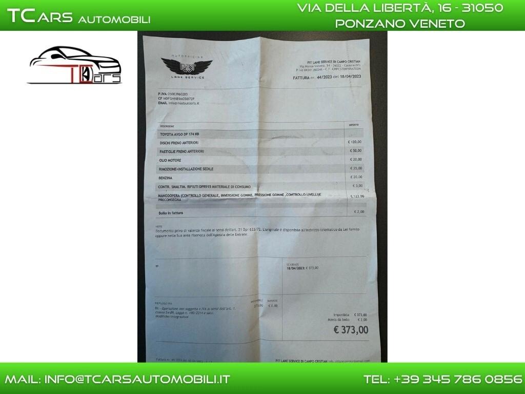 TOYOTA AYGO 1.0 BENZINA-AUTOMATICA-GARANZIA TCARS