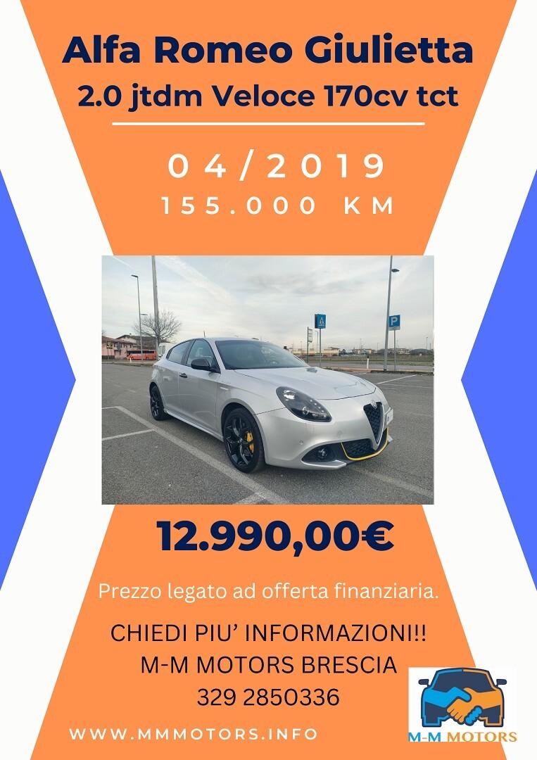 ALFA ROMEO Giulietta 2.0 jtdm Veloce 170cv tct