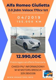 ALFA ROMEO Giulietta 2.0 jtdm Veloce 170cv tct