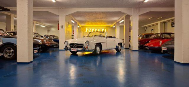 MERCEDES-BENZ 190 SL ***ASI TARGA ORO***BIANCA con PELLE BLU