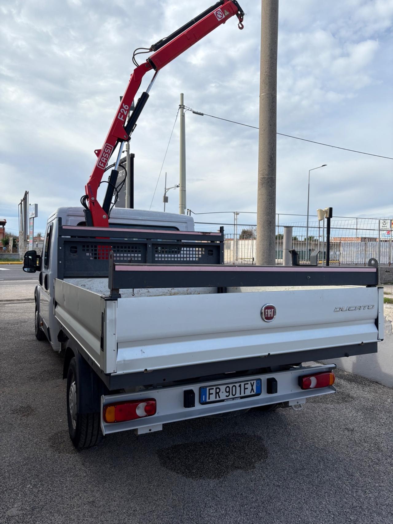 Fiat ducato doppia cabina 7 posti gru fassi