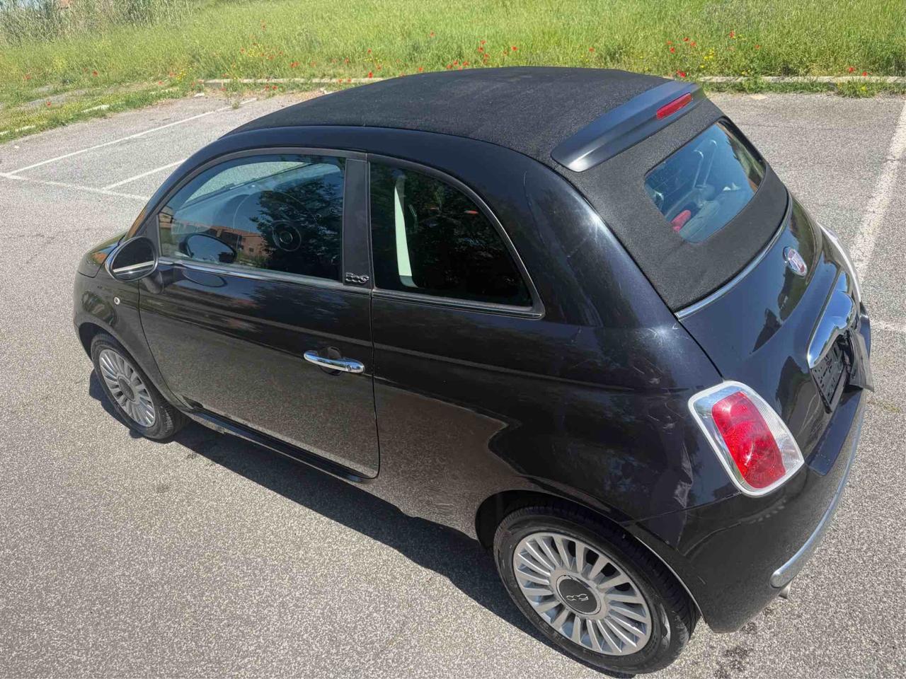 FIAT 500 cabrio 90000km originali garanzia 12 mesi permute