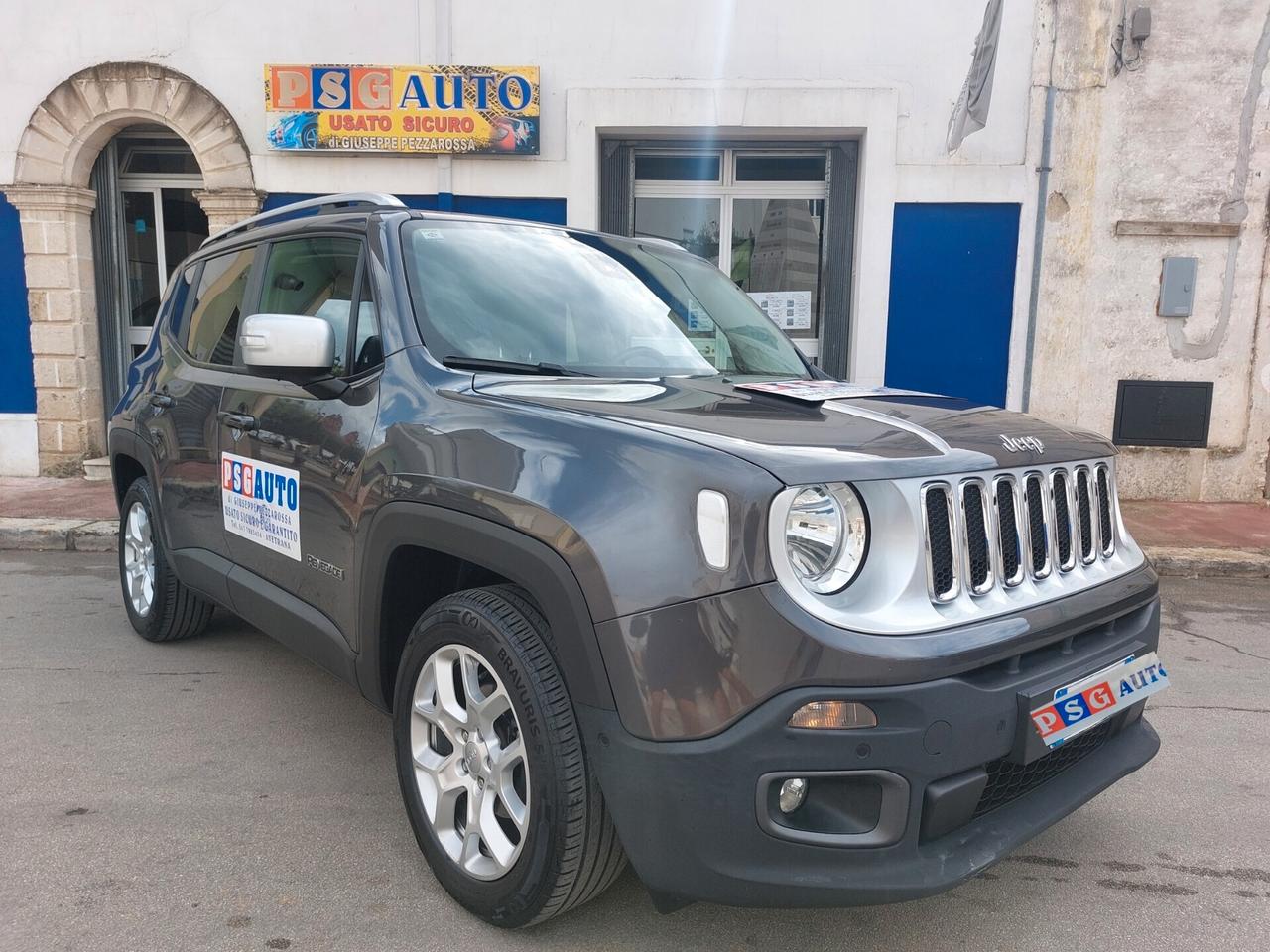 JEEP RENEGADE LIMITED TOP 1.6 MJT 120CV STRAFULL PELLE TOTALE NAVI, SENSORI PERFETTA