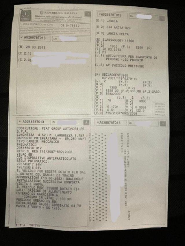 LANCIA Delta 1.6 MJT Gold