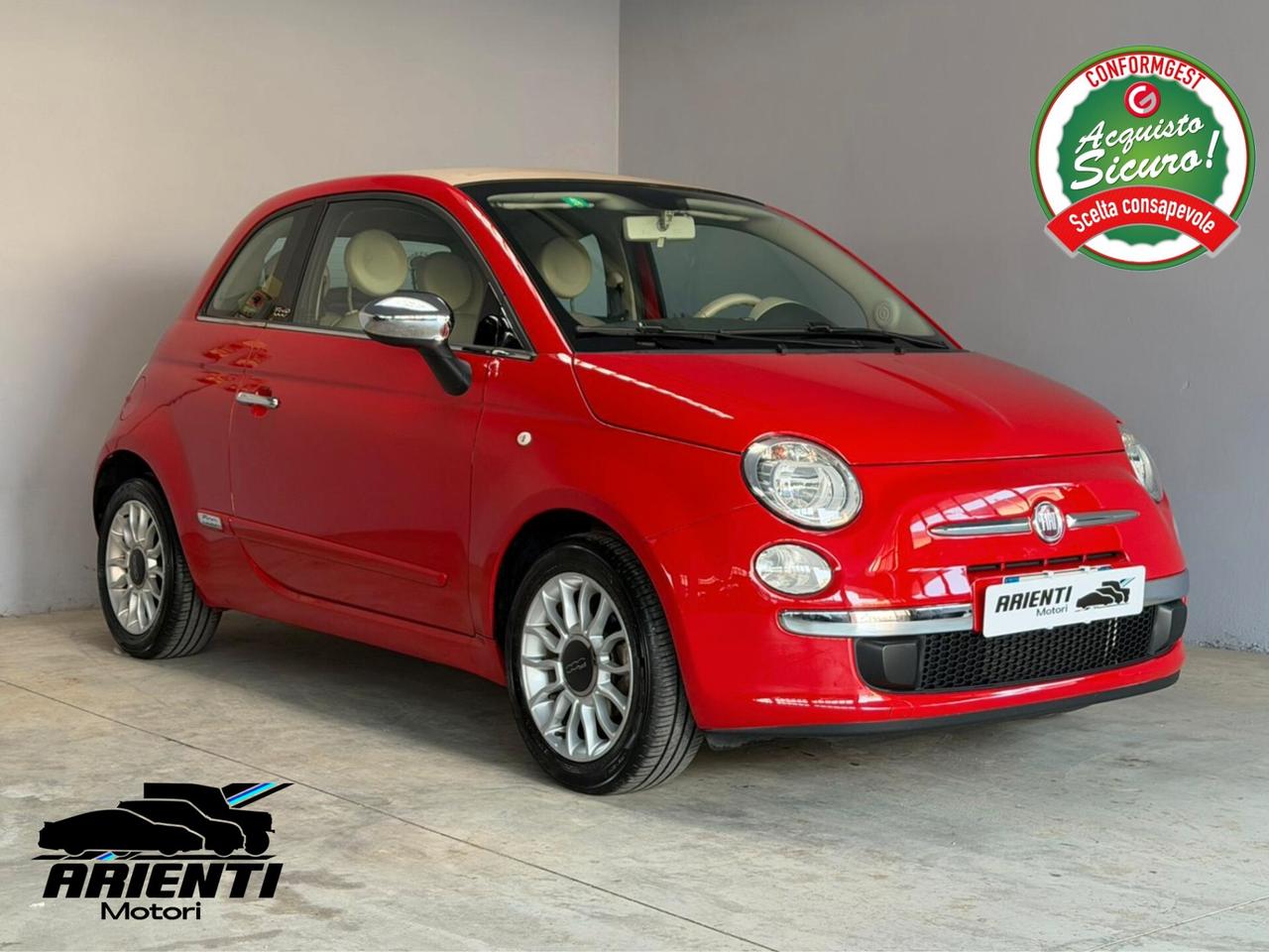 Fiat 500 CABRIO 1.2cc LOUNGE 69cv C/AUTOMATICO - 1 PROPRIETARIO