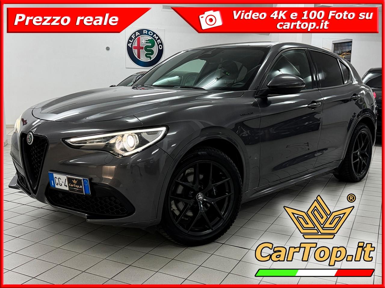 Alfa Romeo Stelvio 2.2 TD 210 CV VELOCE AT8 Q4 KIT DISTRIBUZIONE ESEGUITO UNICO PROPRIETARIO PERFETTA TAGLIANDATA