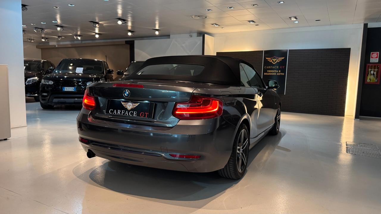 BMW 218i CABRIO SPORT 1.5 BENZINA 136CV - 2015