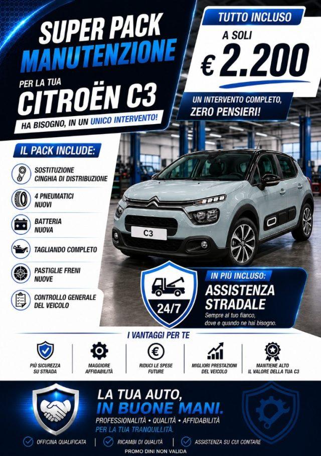 CITROEN C3 SENZA OBBLIGO DI FINANZIAMENTO
