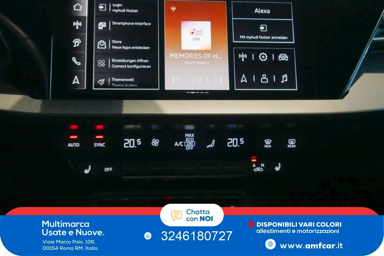 Audi A3 SPORTBACK 35 TFSI S-LINE S-TRON LED SONOS CAM