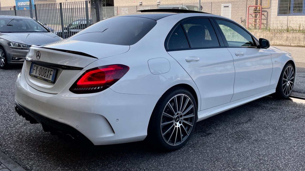 MERCEDES-BENZ CLASSE C43 4 MATIC 3.0 AMG TCT7 390CV - BOLLO E S.B PAGATI, FULL LED, TETTO, PELLE