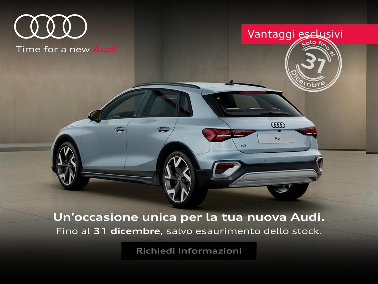 Audi A3 allstreet 1.5 tfsi mhev identity contrast 150cv s-tronic