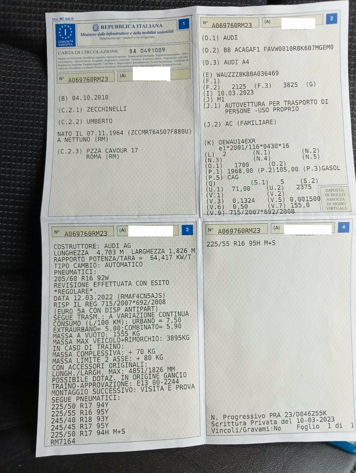 Audi A4 2.0 TDI 143CV F.AP. Advanced