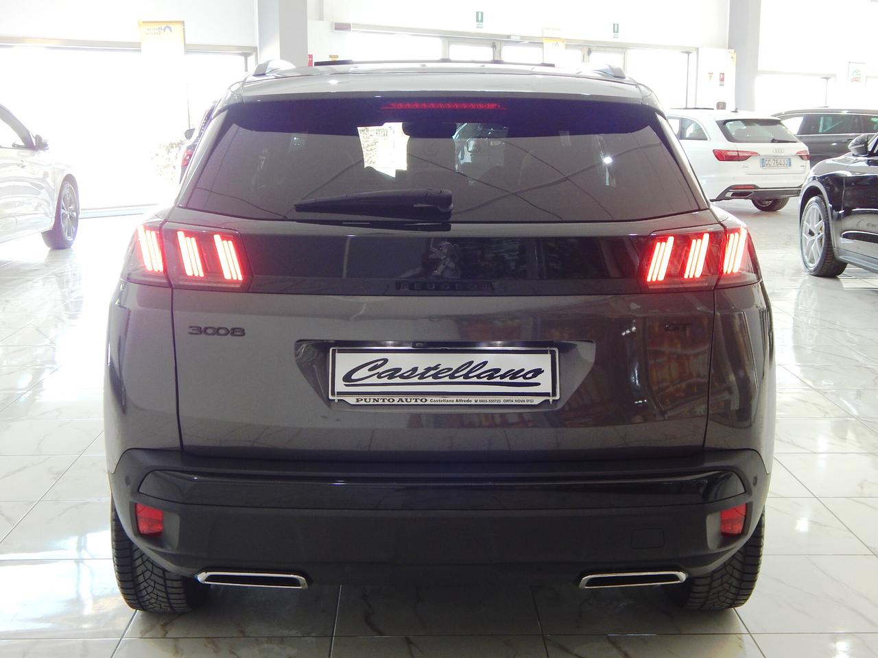 Peugeot 3008 1.5 bluehdi GT Pack EAT8 TETTO-NAVI-PELLE-LED-PARK
