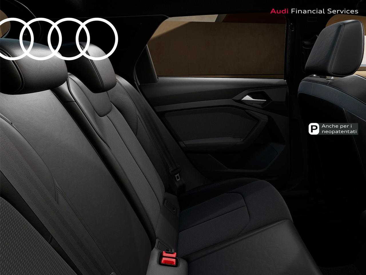 Audi A1 sportback 30 1.0 tfsi identity black 116cv s-tronic