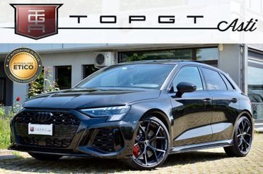 AUDI RS3 SPORTBACK 2.5 TFSI QUATTRO 400cv S-TRONIC, BOLLO E SUPER 2/27, UNICOPROPRIETARIO, TETTO, DYNAMIC PACK, MILLTEK, MATRIX, PERMUTE