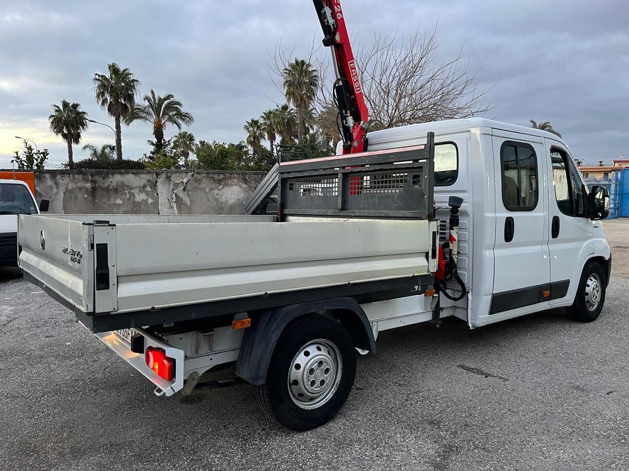 Fiat ducato max 23 -7 posti cassone F. Gru Fassi-2018