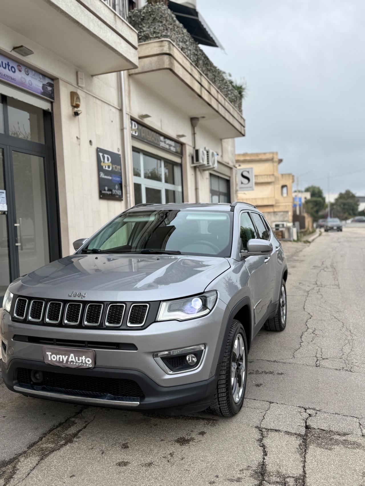 Jeep Compass 2.0mjt Limited 4wd 140cv auto NAVI FULL LED,INTERNI IN PELLE, KM CERTIFICATI JEEP,UNI PROP.