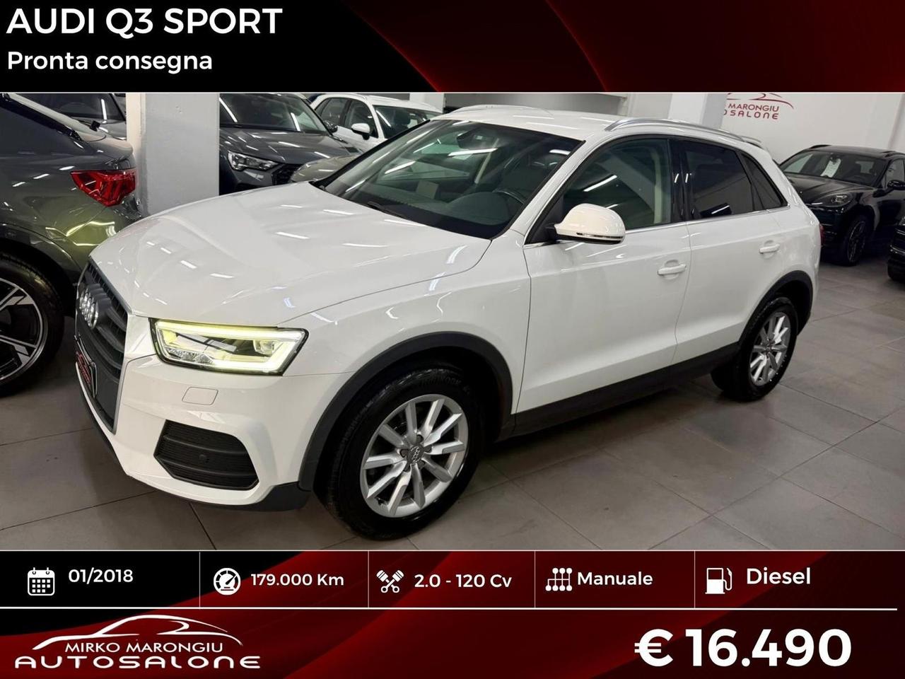 Audi Q3 2.0 TDI 120 CV Sport FINANZIABILE