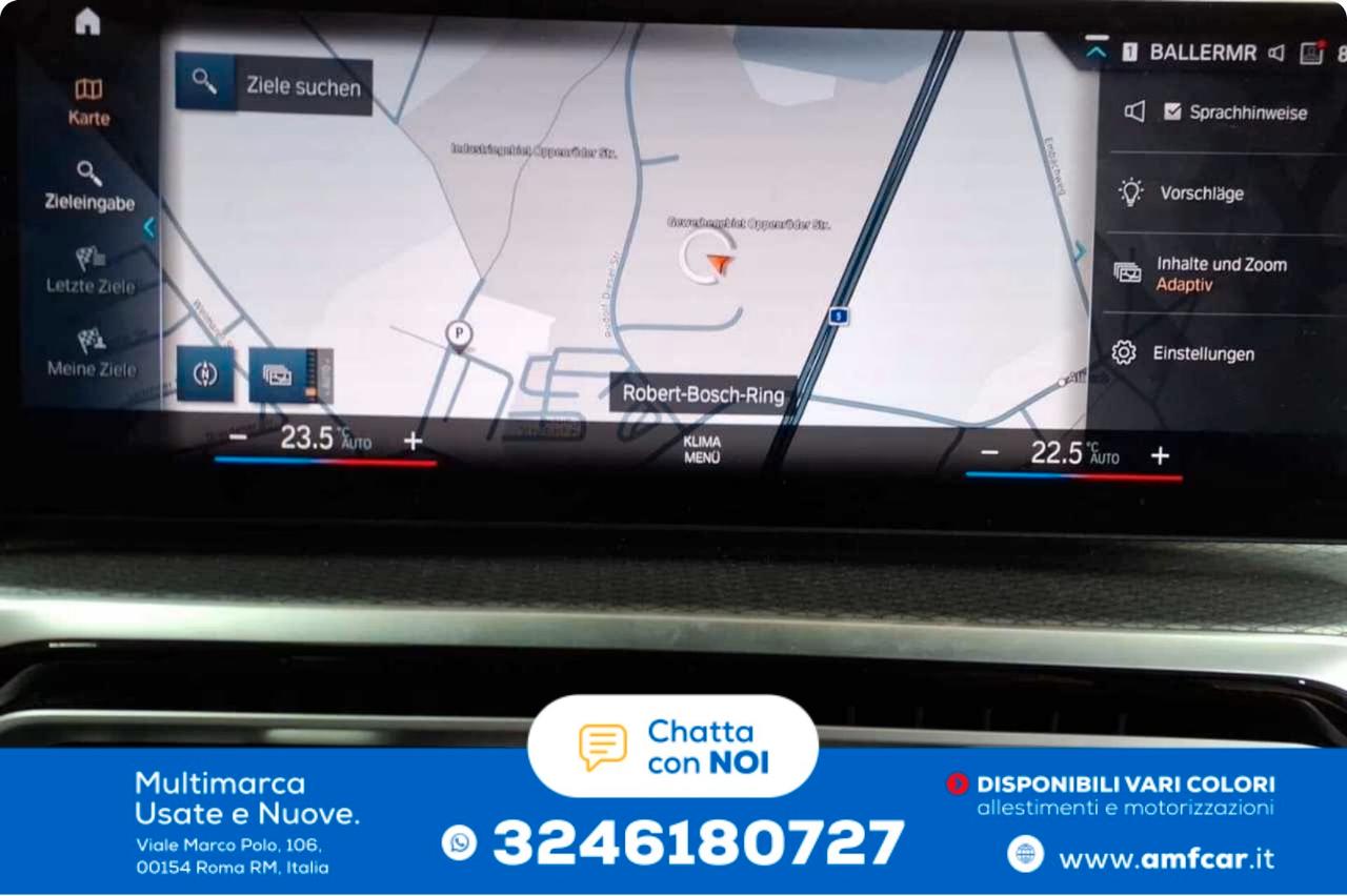 Bmw 318d 48V Msport Sw Cambio automatico Navi