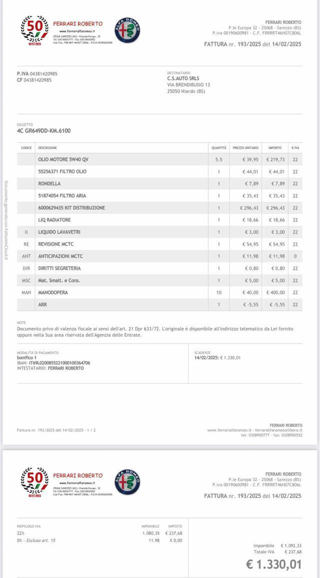 ALFA ROMEO 4C 1750 TBi