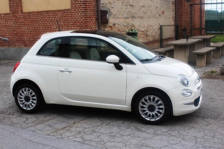 Fiat 500 1.2 Lounge 34000 KM PARI NUOVO 8 GOMME INVERNALI \ESTIVE TETTO PANOR. CLIMA RADIO CERCHI LEGA