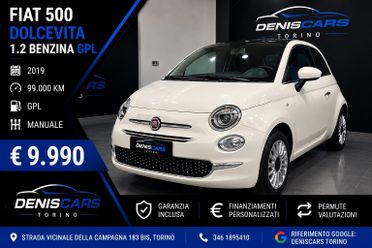 Fiat 500 1.2 Dolcevita GPL PREZZO REALE unico proprietario