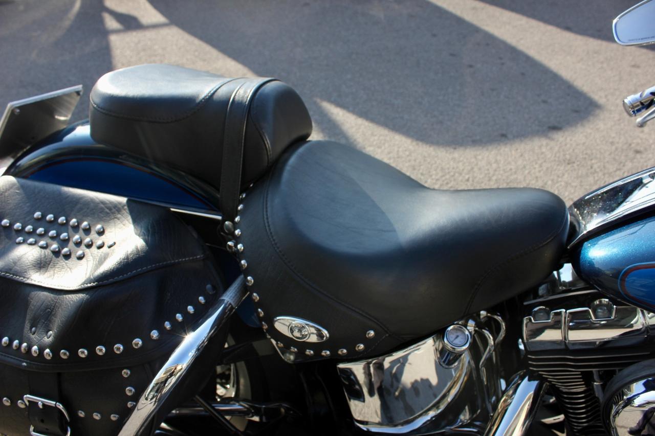 Harley-davidson FLSTC Heritage Softail Classic BAULE IN CUOIO, BORSE LATERALI