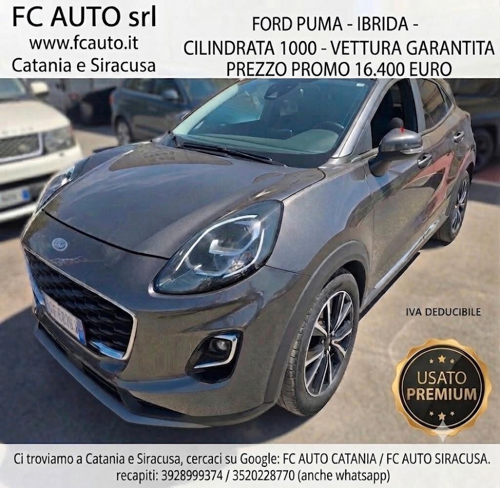Ford Puma 1.0 EcoBoost Hybrid 125 CV 2021 - PARI AL NUOVO - 24 MESI DI GARANZIA - IVA DEDUCIBILE