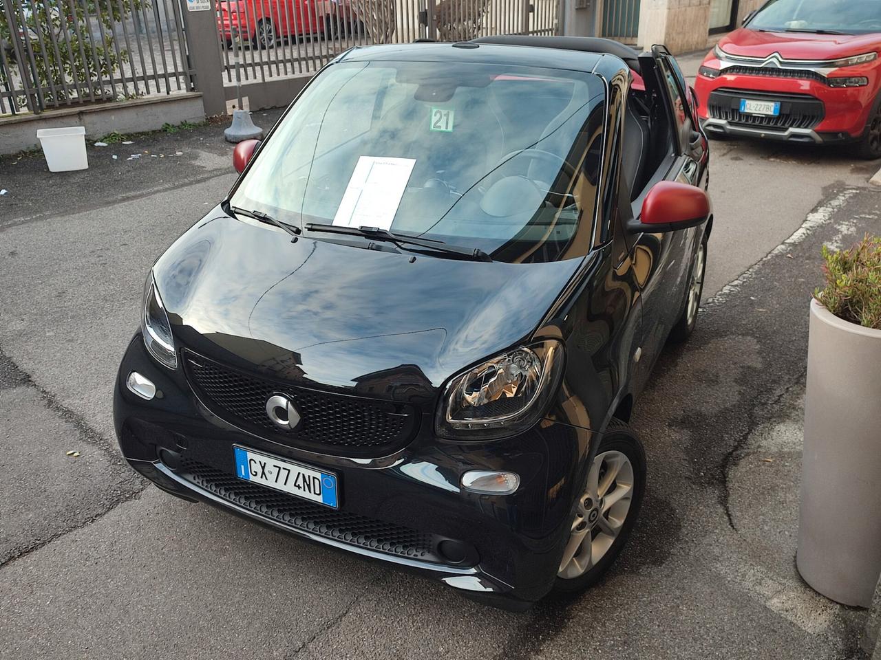 Smart ForTwo 70 1.0 twinamic cabrio Passion Capote Rossa Ok neopatentati