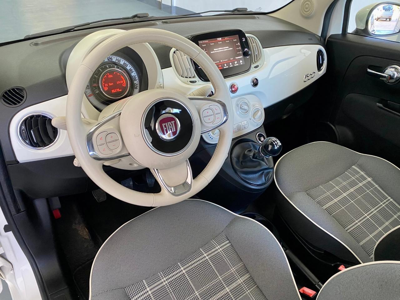 Fiat 500 1.2 Lounge 69cv 2019 New Model Unico Proprietario