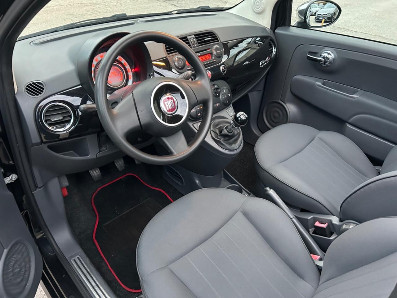 Fiat 500 1.2 benzina Lounge cabrio 70 cv 2012