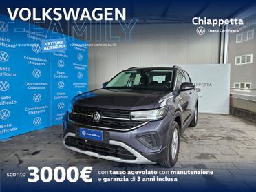 Volkswagen T-Cross 1.0 tsi life 95cv