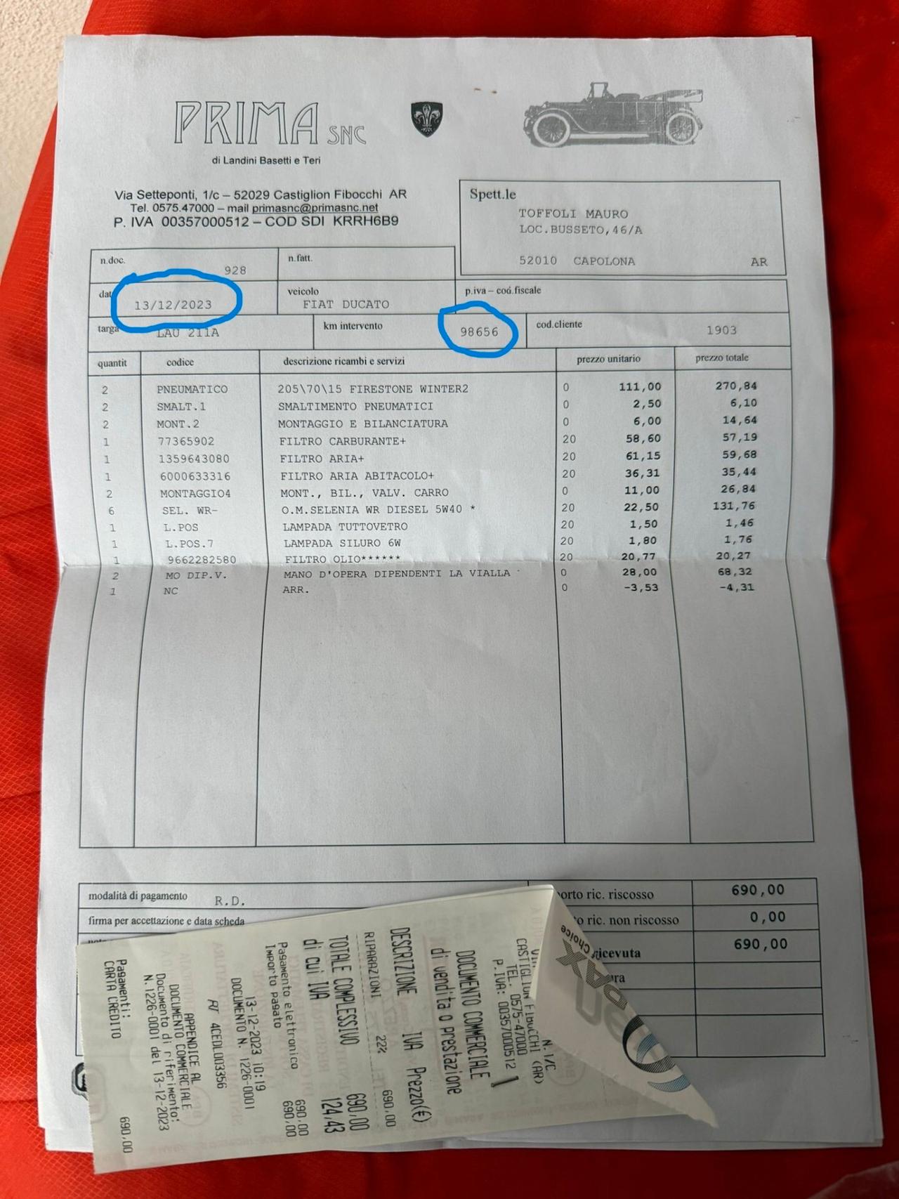 Fiat Ducato 2.2 MJT 3 Posti 2011 144000KM