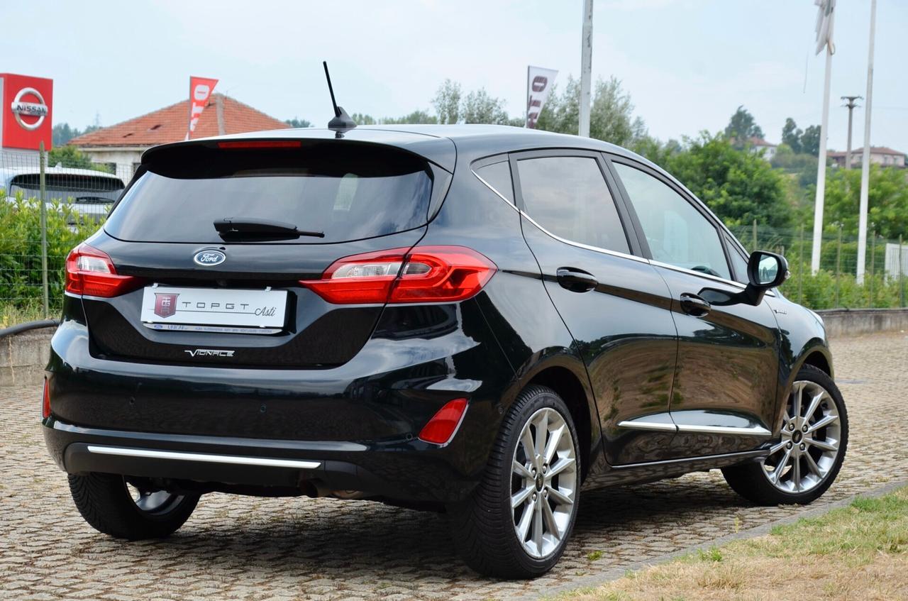 FORD FIESTA 5p 1.0 ECOBOOST VIGNALE 100cv, EURO 6D-TEMP, UFF ITALIANA, APPLE ANDROID, RETRO, PERMUTE