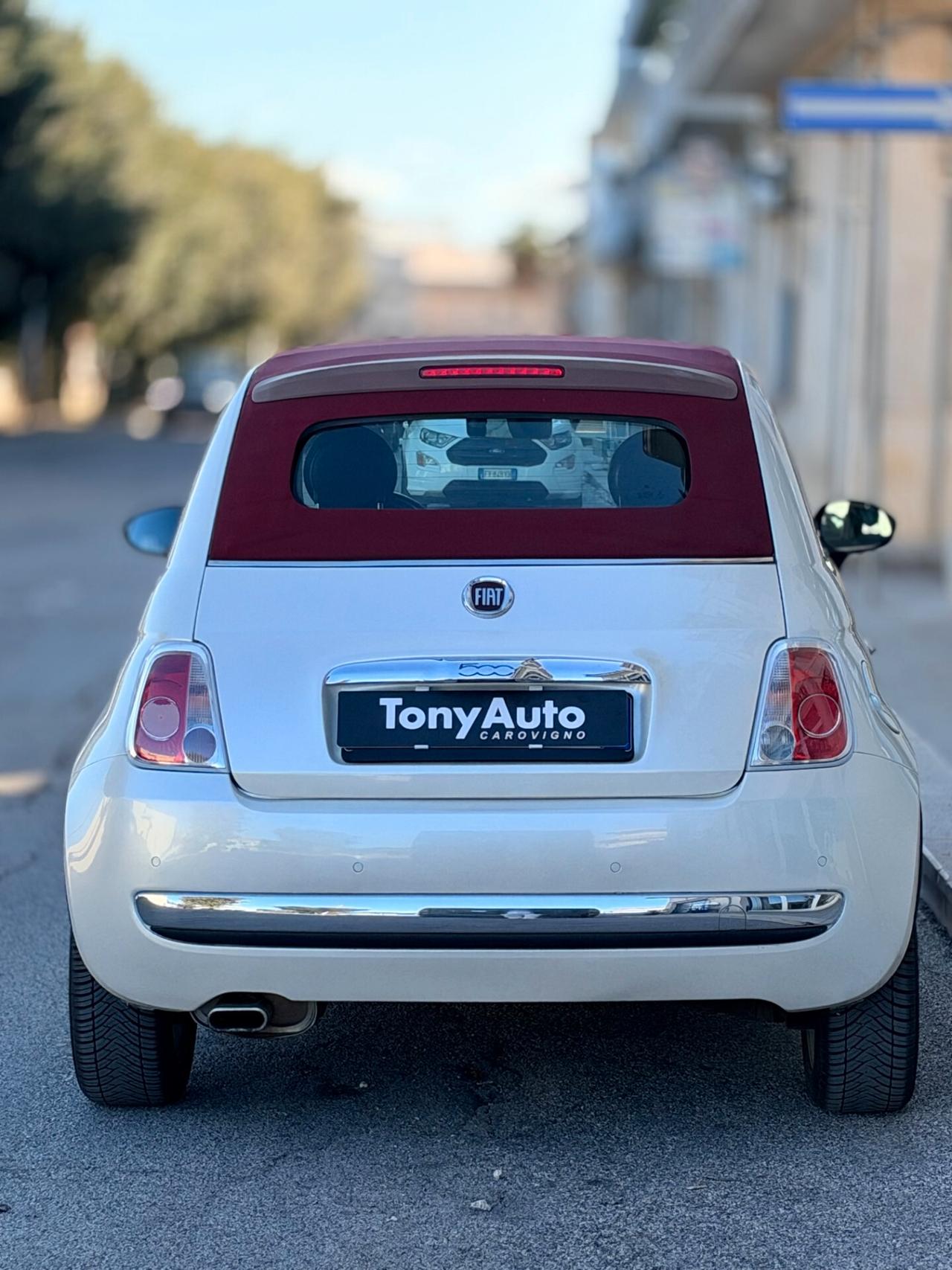 Fiat 500 1.2 CABRIO MODELLO Lounge 69cv ADATTA PER NEO PATENTATI,CON BLOCK SHAFT,USB,BLUETOOTH