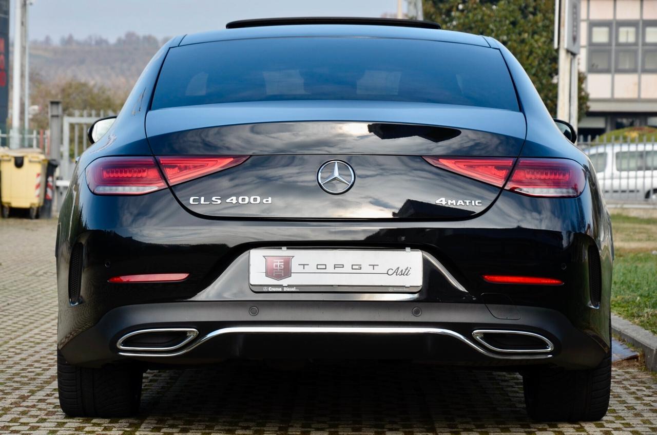 MERCEDES-BENZ CLS 400 COUPE PREMIUM PLUS 4MATIC 340cv AUTO, SERVICE MERCEDES, UFF ITALIANA, TETTO, BURMESTER, MULTIBEAM, RETROCAMERA, PELLE, PERMUTE