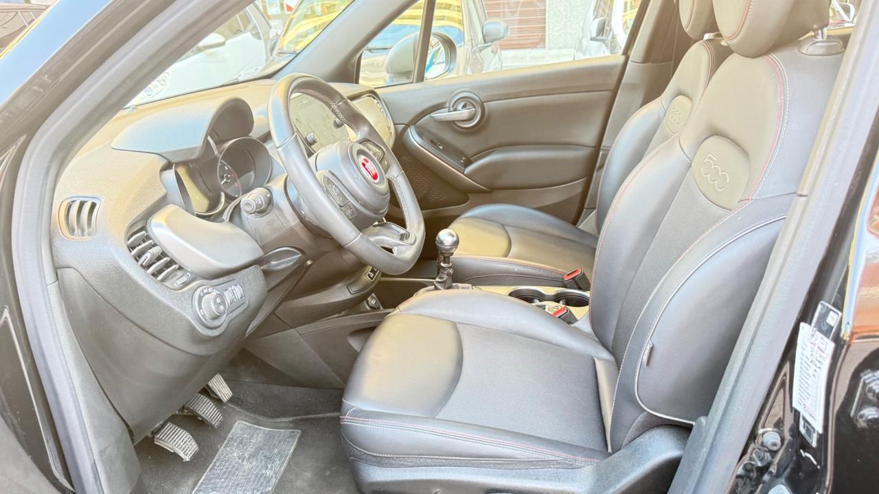 Fiat 500X 1.0 T3 120 CV Sport LED KAMERA NAVI CAR PLAY BLUETOOTH PDC PELLE CERCHI 18 BRACCIOLO