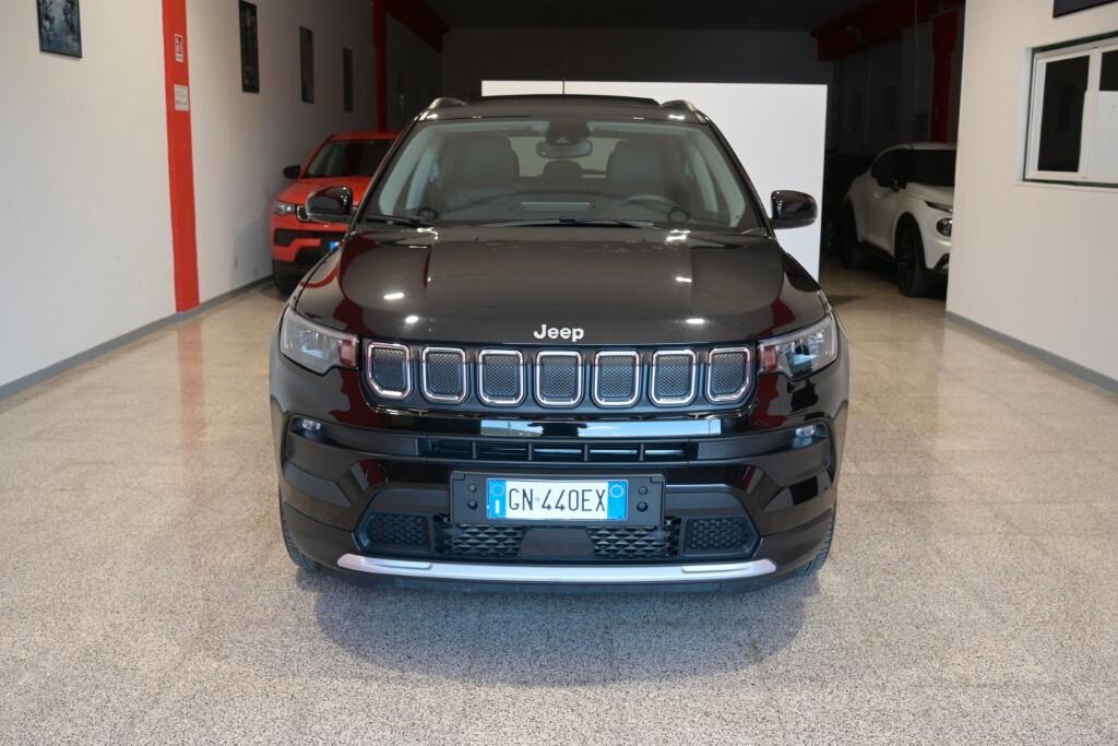 JEEP COMPASS 1.6 M-JET 16V 130CV 6M. 2WD LIMITED ( FARI LED - TETTO PANORAMICO APR. - COCKPIT - ADAPTIVE CRUISE - MIRROR - TELECAMERA POST. - CERCHI 19 )